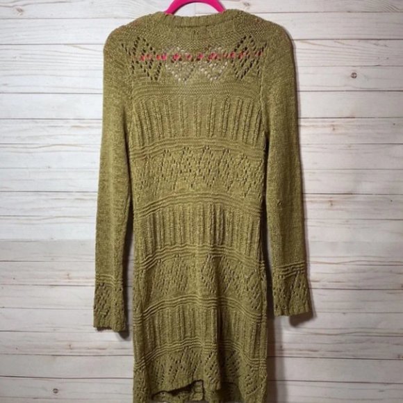 Chunky Knit Button Long Duster Cardigan - Picture 2 of 9